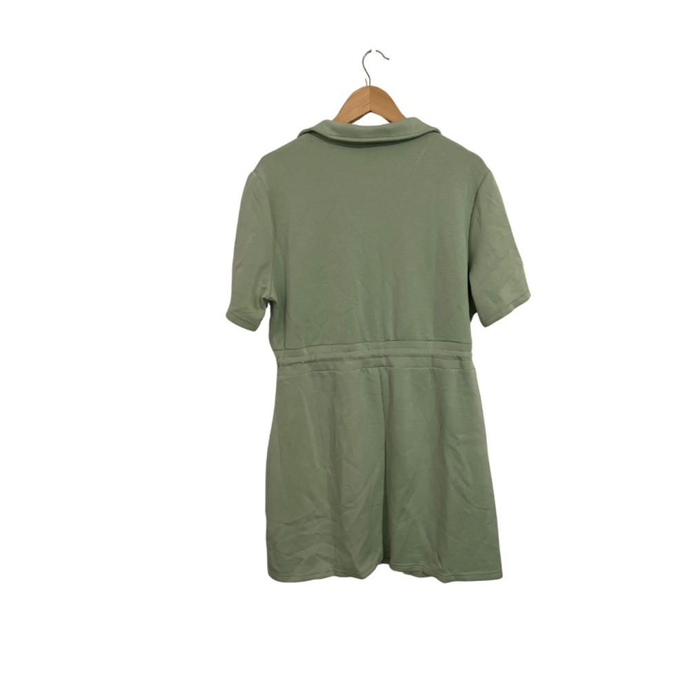 Stylish Green Mini Drawstring Dress XL - Picture 2 of 3